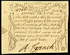 Eight pence Colonial banknote engraved and printed by Paul Revere
