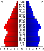 Bevolkingspiramide Kent County