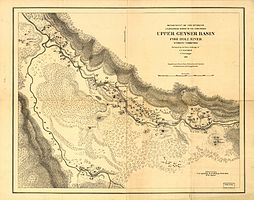 Upper Geyser Basin, 1871