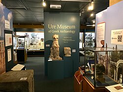 Photograph of the entrance of the Ure Museum of Greek Archaeology
