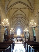 La nef et le chœur de l'église