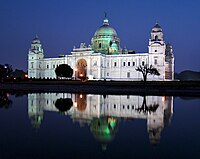 Victoria Memorial Hall, Kalkata, za soumraku