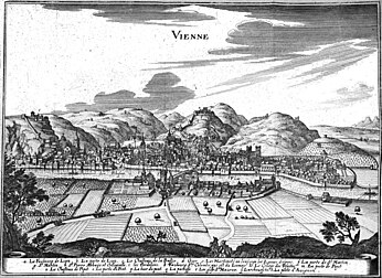 Dèssin de Vièna en 1661. (veré dèfenicion 3 805 × 2 772*)