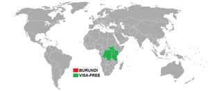 Burundi'nin vize politikası için küçük resim