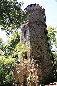 Mittelalterlicher Kirchturm mit Volkssternwarte