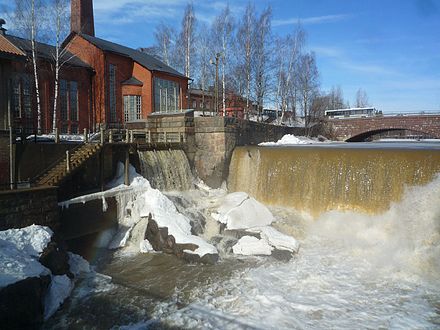 Vanhakaupunki rapids in the winter