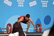 Deutsch: Gewichtheben bei den Olympischen Jugendspielen 2018; Tag 2, 10. Oktober 2018; Jungen 62 kg English: Weightlifting at the 2018 Summer Youth Olympics at 8 October 2018 – Boys' 62 kg