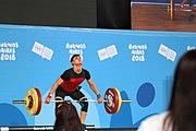 Deutsch: Gewichtheben bei den Olympischen Jugendspielen 2018; Tag 2, 10. Oktober 2018; Jungen 62 kg English: Weightlifting at the 2018 Summer Youth Olympics at 8 October 2018 – Boys' 62 kg