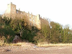 seen from the foreshore. Wemyss Castle - geograph.org.uk - 100210.jpg