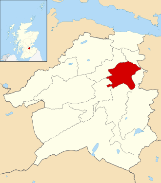 Uphall parish shown within West Lothian West Lothian UK parish map Uphall.svg