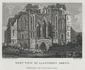 West View of LLanthony Abbey