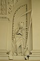 Skelet met een zeis in de St. Peter en St. Paul's kerk, Vilnius