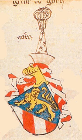 Coat of arms of the Counts of Görz, Ingeram Codex of Archduke Albert VI of Austria, 1459