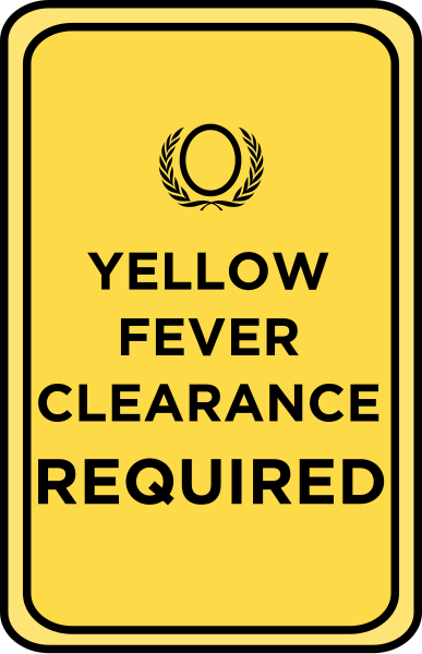 File:Yellow Fever Clearance Certificate Required Icon.svg