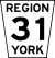 York Regional Road 31.svg