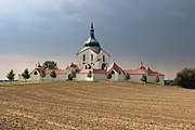 Poutní kostel sv. Jana Nepomuckého na Zelené hoře.