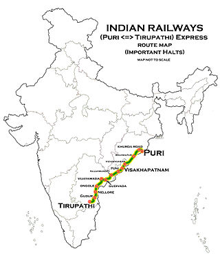 <span class="mw-page-title-main">Puri–Tirupati Express</span>