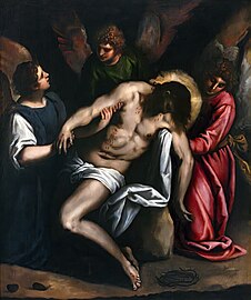 Christ mort soutenu par trois anges, Gallerie dell'Accademia de Venise, 1612