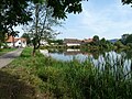 English: Pond in the village of Čichtice, part of the town of Bavorov in Strakonice District, Czech Republic. Čeština: Rybník ve vsi Čichtice, části města Bavorov v okrese Strakonice.