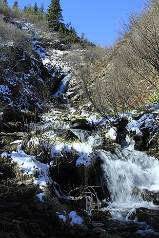 The Dzembronja waterfalls