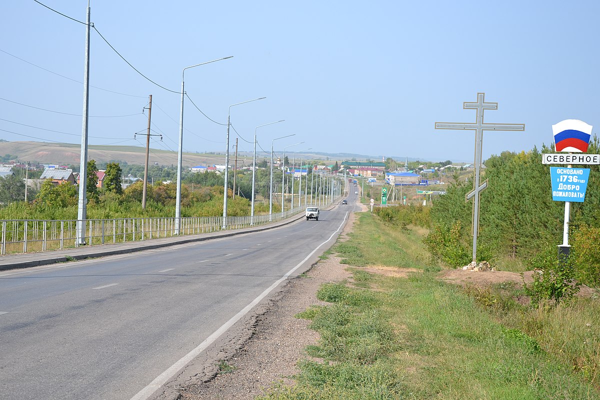 Село северное оренбургская область карта