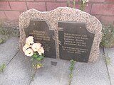 Tablica pamiątkowa na cmentarzu Czyżowskim w Mińsku