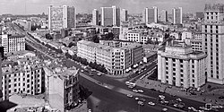 Панорама Смоленской площади 1967 года