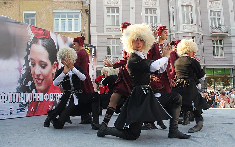 File:18th International Folklore Festival 2012, Plovdiv (Bulgaria) - Georgian folk ensamble "Lechkhumi" 06.jpg