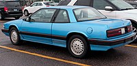 1992 Buick Regal Gran Sport Coupe in Medium Maui Blue, Rear Left, 10-12-2022.jpg