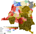 2011 Democratic Republic of the Congo presidential election by territory