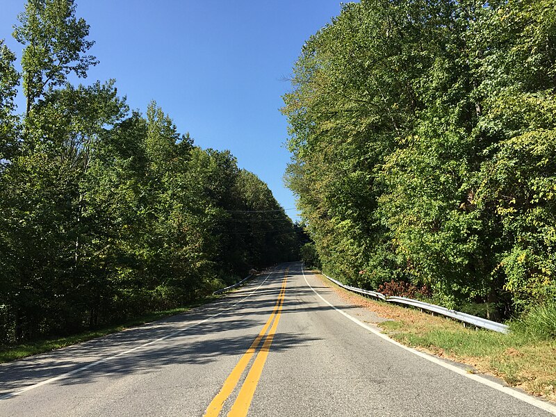 File:2016-09-13 11 37 19 View west along Maryland State Route 978 (Old Central Avenue) at Maryland State Route 214 (Central Avenue) in Queen Anne, Prince Georges County, Maryland.jpg