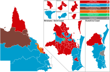 Winning party by electorate. 2017 Queensland state election - Simple Results.svg