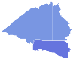 2020 Georgia 5th kongres distrik khusus pemilihan limpasan - Hasil county.svg