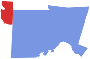 2022 North Carolina's 54th State House of Representatives district election results map by county.svg