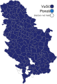 Results of the 2022 Serbian presidential election (by municipality)