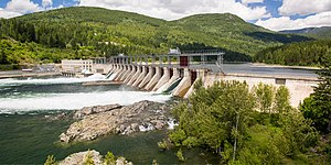 Corra Linn Dam on the Kootenay River.