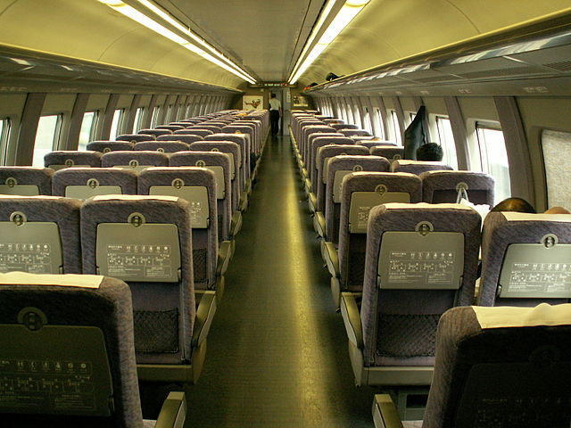 Standard-class car interior view