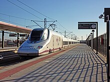 AVE class 112 entering the Toledo Railway Station.