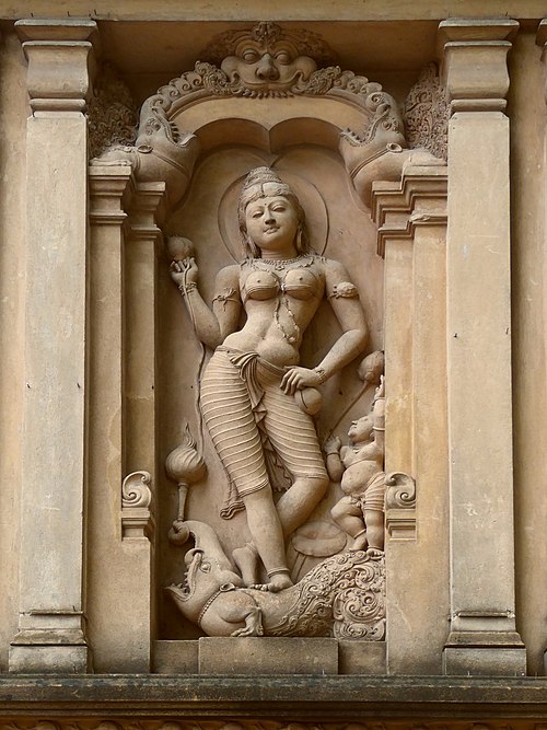 Image: A Devi sculpture in Sri Lanka Goddess Ganga