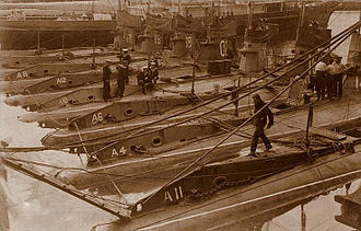 A-class submarines, the first British-designed class A class submarines.jpg