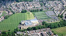 Yate Academy and its playing field (2017) Aerial of Yate Academy, Yate, South Gloucestershire, England 24May17 arp.jpg