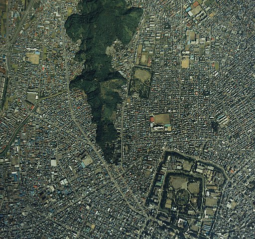 Aerial photograph of Shizuoka city Mount Shizuhata