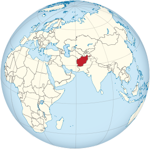 Afghanistan on the globe (Afro-Eurasia centered).svg