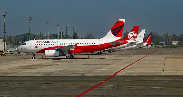 Air Albania national flag carrier in Tirana