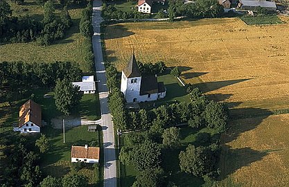 A igrexa dende o aire