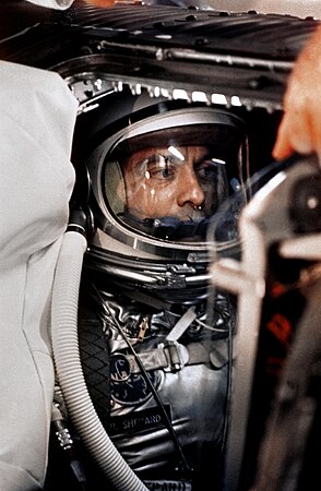 Alan Shepard, first American man in space.