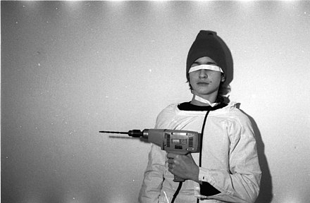 Hacke during the "Blässe" ("paleness") project, ca. 1980