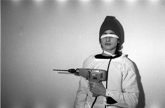 Hacke during the "Blässe" ("paleness") project, ca. 1980