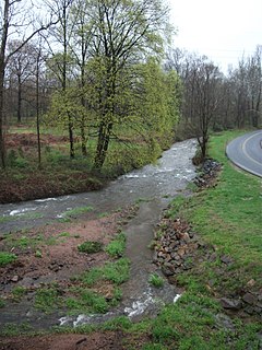 Allegheny Creek tributary of the Schuylkill River in Pennsylvania, United States