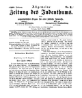 Vorschaubild für Allgemeine Zeitung des Judentums